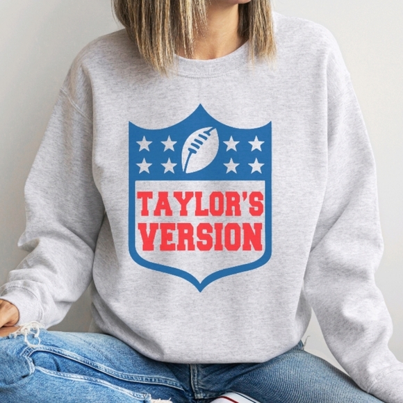 Taylor Swift Taylor's Version NFL Crewneck Sweatshirt - Picture 1 of 1